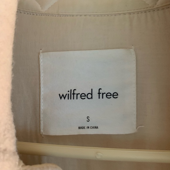 Wilfred Free Ganna Shirt Jacket, Heather Bone, Size S - Picture 2 of 6